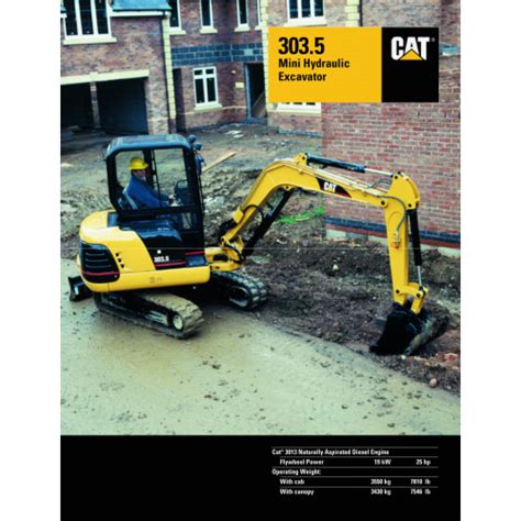 303.5 mini excavator|cat 303.5 brochure.